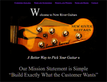 Tablet Screenshot of newriverguitars.com